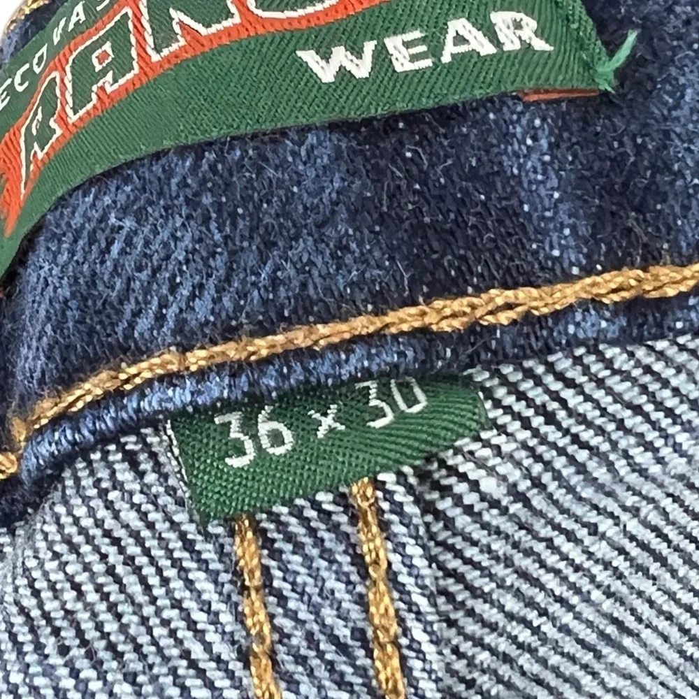 Tecovas Mens 36 x 30 Jeans Ranch Straight Dark Blue Denim Western Cotton Stretch - Picture 10 of 11